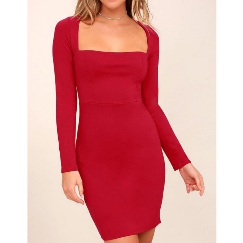 Lulu's Play The Part red bodycon dress